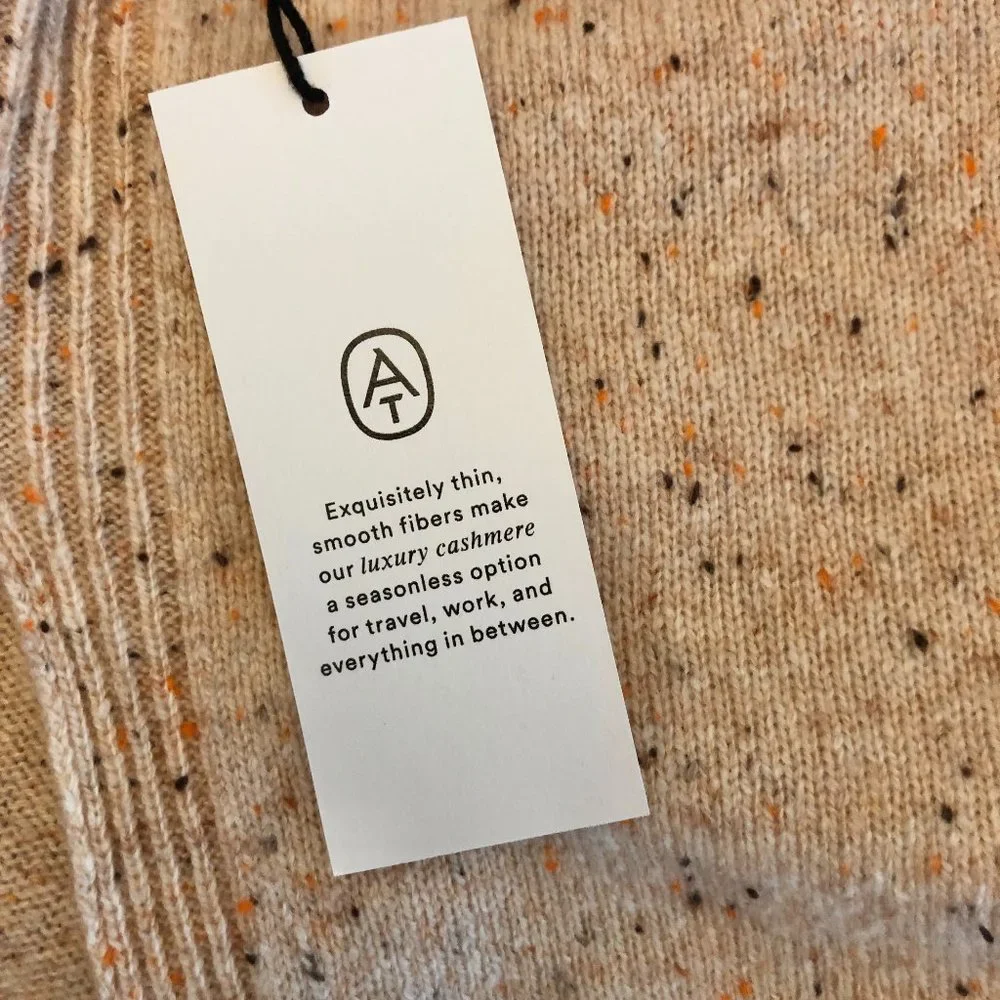 Ann Taylor Speckled Cashmere Turtleneck Sweater